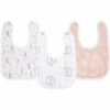 Aden+anais™ Musselinlätzchen Blushing Bunnies 3er-Pack