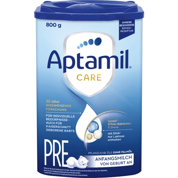 Aptamil Anfangsmilch Pre CARE 800g Von Geburt An 1 Aptamil Anfangsmilch Pre CARE 800g Von Geburt An