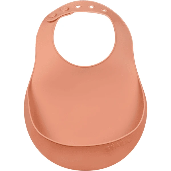 BEABA® Lätzchen Aus Silikon - Terracotta 1 BEABA® Lätzchen Aus Silikon - Terracotta