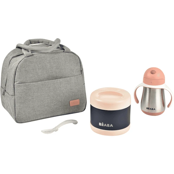 BEABA® Mahlzeit-Taschen Set On-the-go - Altrosa 1 BEABA® Mahlzeit-Taschen Set On-the-go - Altrosa