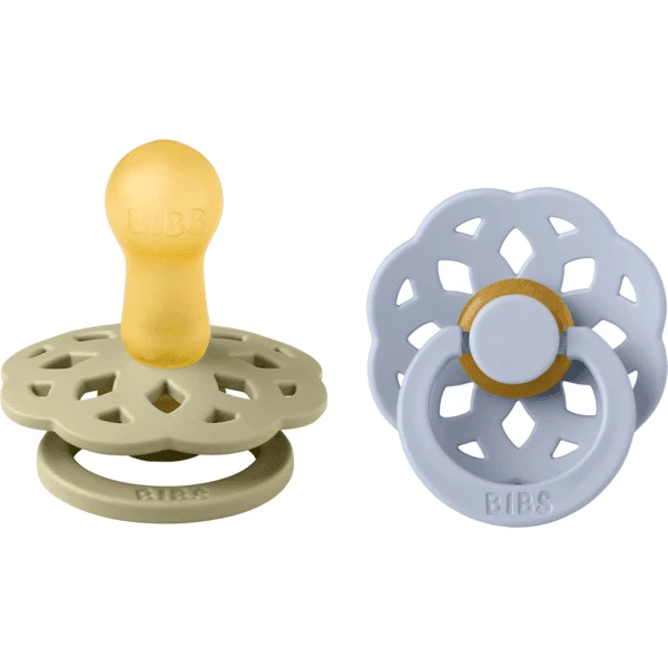 BIBS® Schnuller Boheme 6-18 Monate Khaki & Dusty Blue, 2 Stk. 1 BIBS® Schnuller Boheme 6-18 Monate Khaki & Dusty Blue, 2 Stk.