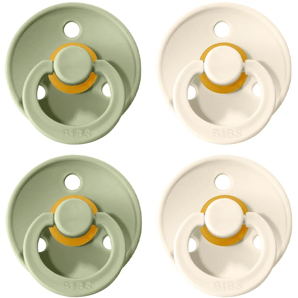 BIBS® Schnuller Colour Ivory / Sage 6-18 Monate, 4 Stk. 1 BIBS® Schnuller Colour Ivory / Sage 6-18 Monate, 4 Stk.