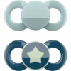 Dentistar Schnuller Day & Night Set, Sterne & Dunkelblau 0-6 Monate