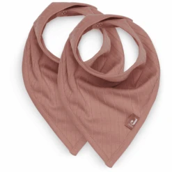 Jollein Lätzchen Bandana Basic Stripe Rosewood 2er Pack