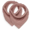 Jollein Lätzchen Bandana Wrinkled Rosewood 2er Pack