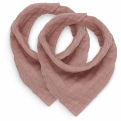 Jollein Lätzchen Bandana Wrinkled Rosewood 2er Pack