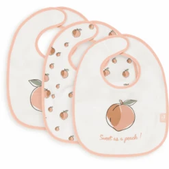 Jollein Lätzchen Peach Orange 3er Pack