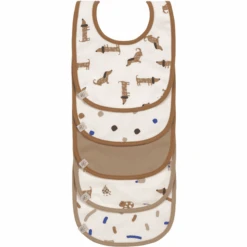 LÄSSIG Lässig Lätzchen 5er Pack Little Mateys Royal Blau