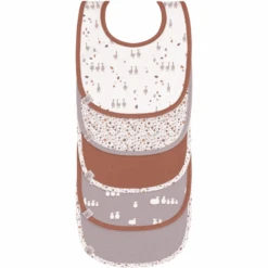 LÄSSIG Lässig Lätzchen 5er Pack Tiny Farmer Gans Lila