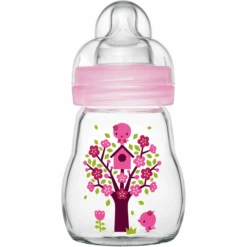 MAM Glasflasche Feel Good Rosa 170 Ml 0+ Monate