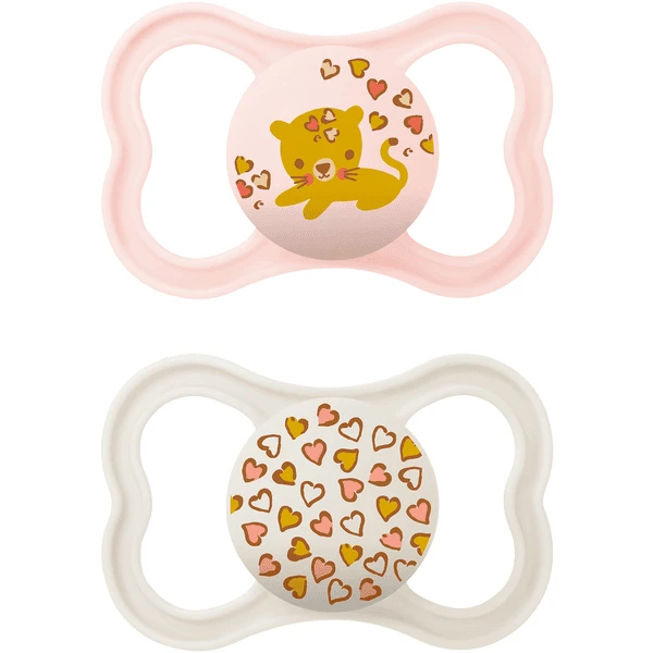 MAM Schnuller Air Silikon, 16+ Monate, 2 Stk, Katze/Herzen 1 MAM Schnuller Air Silikon, 16+ Monate, 2 Stk, Katze/Herzen