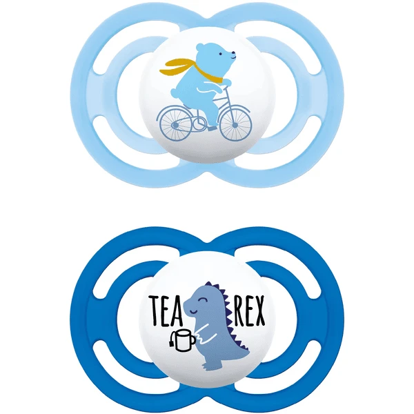 MAM Schnuller Perfect Aus Silikon 16+ Monate, Bär/Dino 1 MAM Schnuller Perfect Aus Silikon 16+ Monate, Bär/Dino