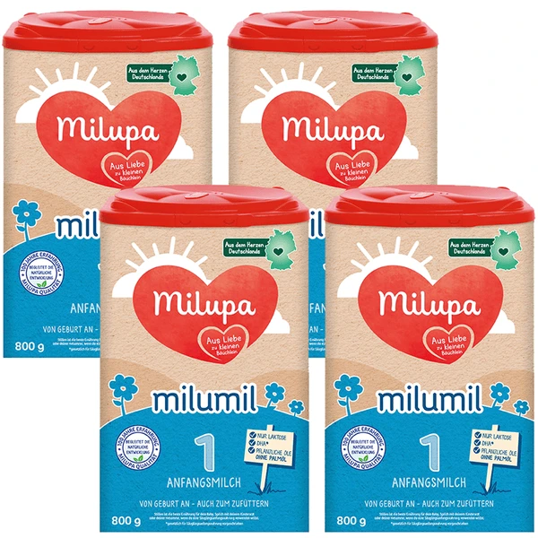 Milupa Anfangsmilch Milumil 1 4 X 800 G Ab Der Geburt 1 Milupa Anfangsmilch Milumil 1 4 X 800 G Ab Der Geburt
