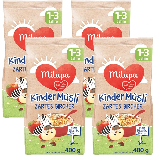 Milupa Kindermüsli Bircher 4 X 400 G Ab Dem 1. Jahr 1 Milupa Kindermüsli Bircher 4 X 400 G Ab Dem 1. Jahr