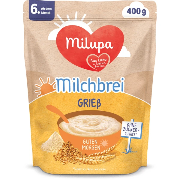 Milupa Milchbrei Grieß Guten Morgen 400 G Ab Dem 6. Monat 1 Milupa Milchbrei Grieß Guten Morgen 400 G Ab Dem 6. Monat
