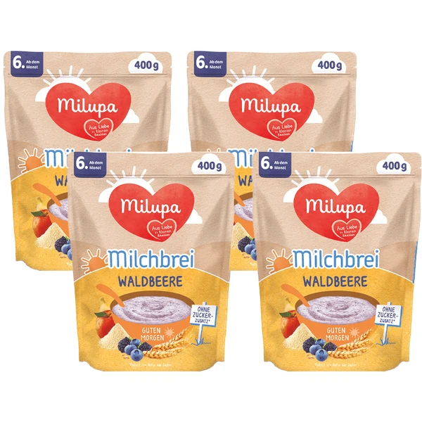 Milupa Milchbrei Waldbeere Guten Morgen 4 X 400 G Ab Dem 6. Monat 1 Milupa Milchbrei Waldbeere Guten Morgen 4 X 400 G Ab Dem 6. Monat