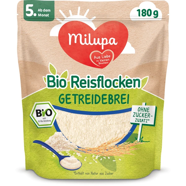 Milupa Reisflocken Bio Getreidebrei 180 G Nach Dem 4. Monat 1 Milupa Reisflocken Bio Getreidebrei 180 G Nach Dem 4. Monat