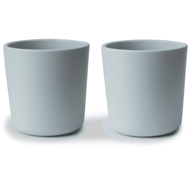 Mushie Becher 200 Ml 2 Stück, Powder Blue 1 Mushie Becher 200 Ml 2 Stück, Powder Blue