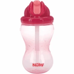 Nuby Nûby Auslaufsichere Trinkhalmtasse Soft Flip-It 355 Ml In Pink