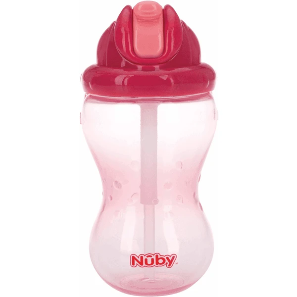 Nuby Nûby Auslaufsichere Trinkhalmtasse Soft Flip-It 355 Ml In Pink 1 Nuby Nûby Auslaufsichere Trinkhalmtasse Soft Flip-It 355 Ml In Pink