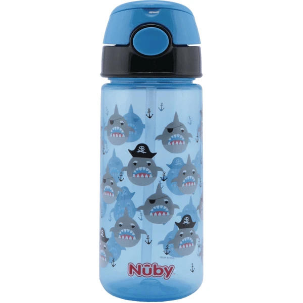 Nuby Nûby Trinkhalmbecher "Active" 540ml, Blau 1 Nuby Nûby Trinkhalmbecher "Active" 540ml, Blau