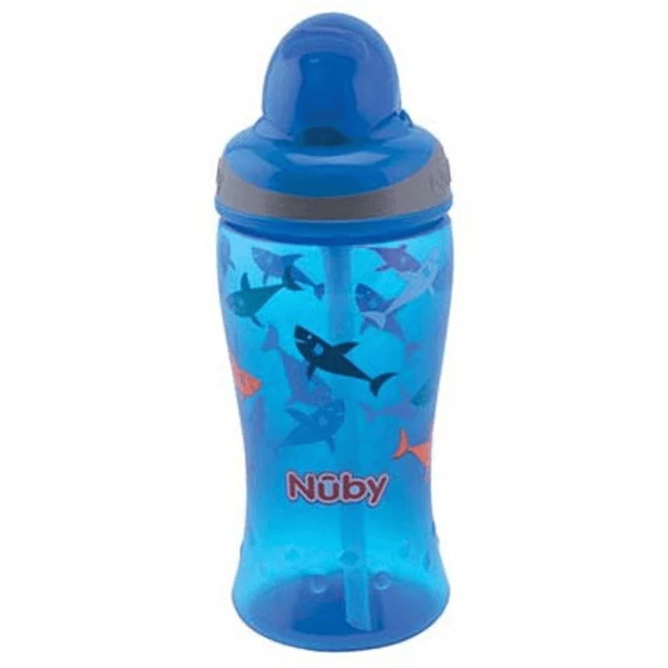 Nuby Nûby Trinkhalmflasche Soft Flip-It 360ml Ab 12 Monate, Blau 1 Nuby Nûby Trinkhalmflasche Soft Flip-It 360ml Ab 12 Monate, Blau