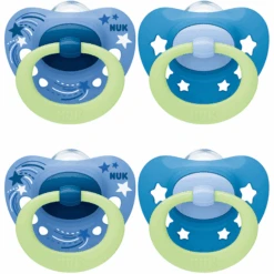 NUK Nachtschnuller Signature Boy Gr.3, 4 Stück