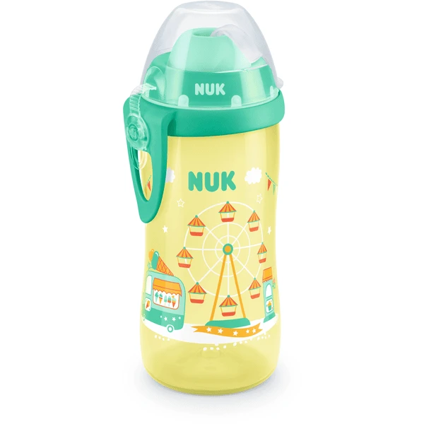 NUK Trinkflasche Flexi Cup 300 Ml, Jahrmarkt Gelb 1 NUK Trinkflasche Flexi Cup 300 Ml, Jahrmarkt Gelb
