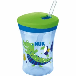 NUK Trinklernbecher Action Cup, Color Change, Grün