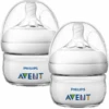Philips Avent Natural Flasche SCF039/17, 60ml, 2 Stück, Transparent