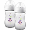 Philips Avent Natural Flasche SCF070/22, 260ml, 2 Stück, Hippo