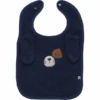 Pippi Frottee Lätzchen Dunkelblau