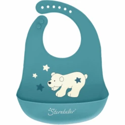 Sterntaler Silikon-Lätzchen Elia Dunkeltürkis