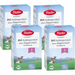 Töpfer Anfangsmilch 1 Bio Auf Ziegenmilchbasis 4x 400g Ab Der Geburt