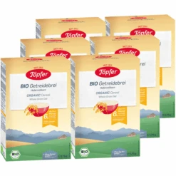 Töpfer Bio Getreidebrei Hafervollkorn 6 X 175 G Ab Dem 6. Monat