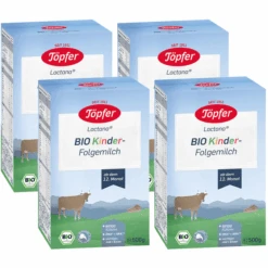 Töpfer Bio Kinder-Folgemilch Lactana 4 X 500 G Ab Dem 12. Monat