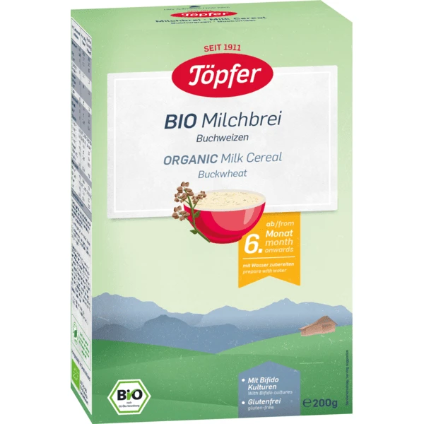 Töpfer Bio Milchbrei Buchweizen 200 G Nach Dem 6. Monat 1 Töpfer Bio Milchbrei Buchweizen 200 G Nach Dem 6. Monat