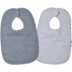 WÖRNER SÜDFROTTIER At Home Lätzchen 2er-Pack Grau