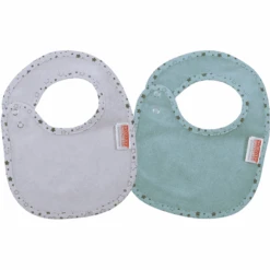 WÖRNER SÜDFROTTIER Druckknopflatz Sterne Eisblau 2er Set 22 X 29 Cm