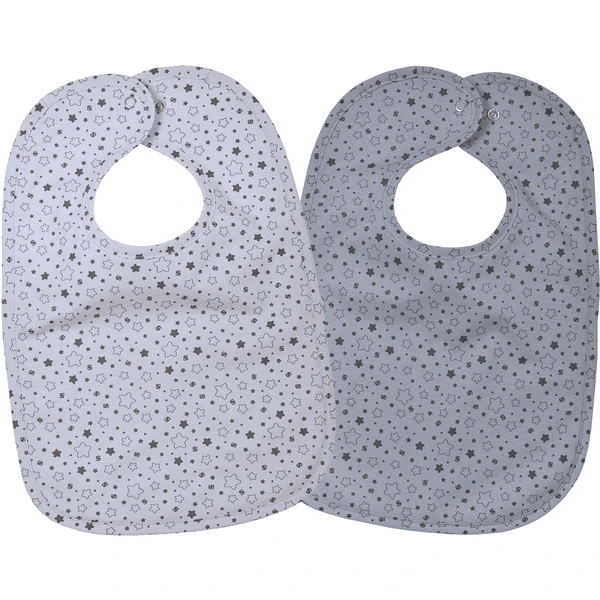 WÖRNER SÜDFROTTIER Druckknopflatz Sterne Grau 2er Pack 1 WÖRNER SÜDFROTTIER Druckknopflatz Sterne Grau 2er Pack